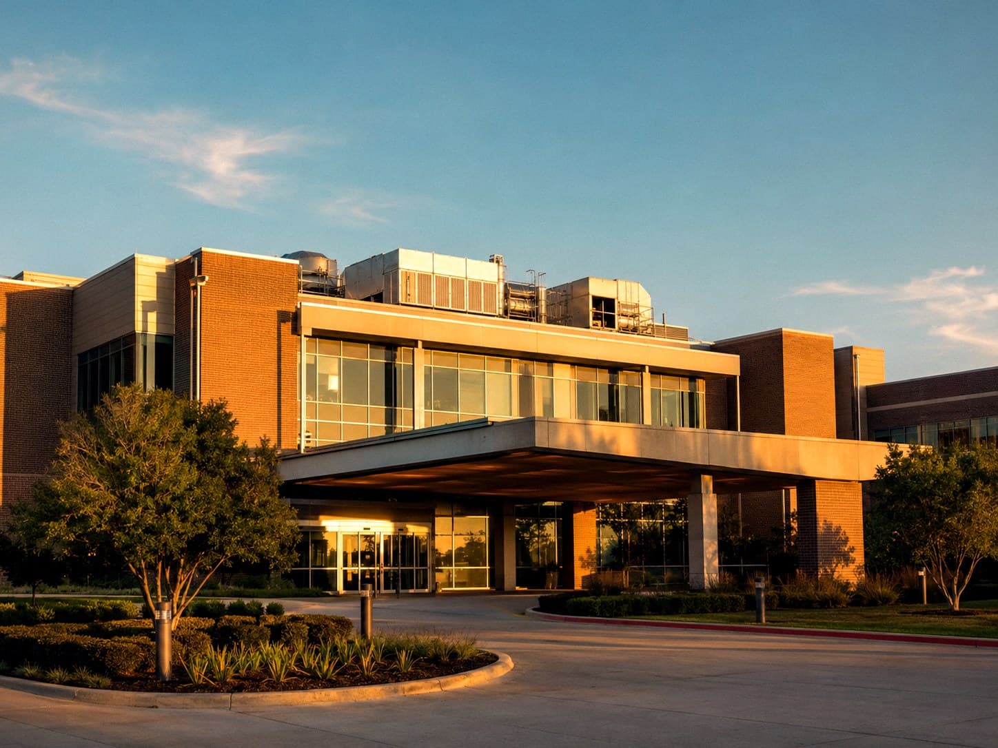 Medical facility served by commercial HVAC