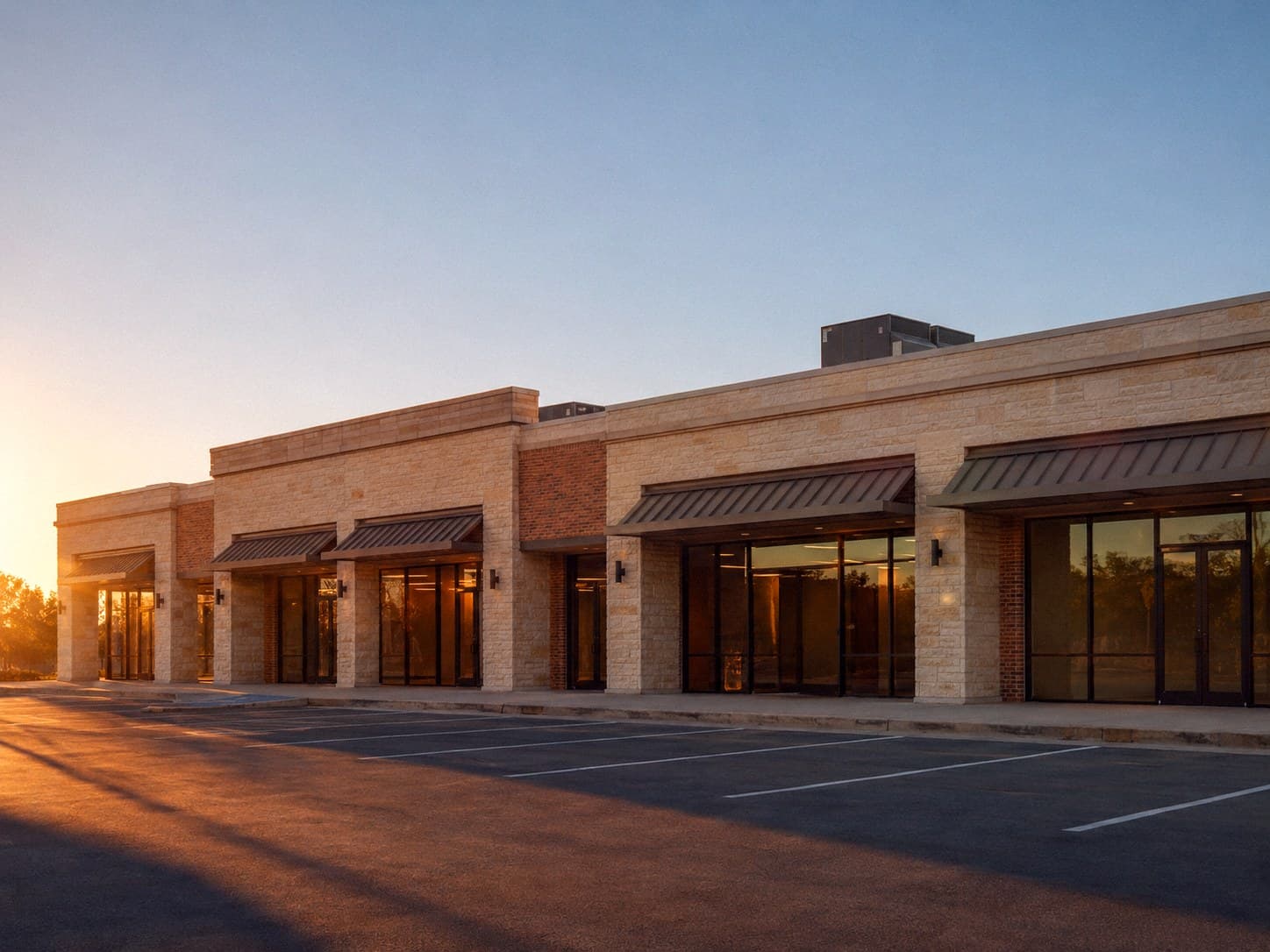 Retail building storefront
